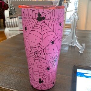 Disney Zrike Halloween Pink/ Black Mickey Tumbler